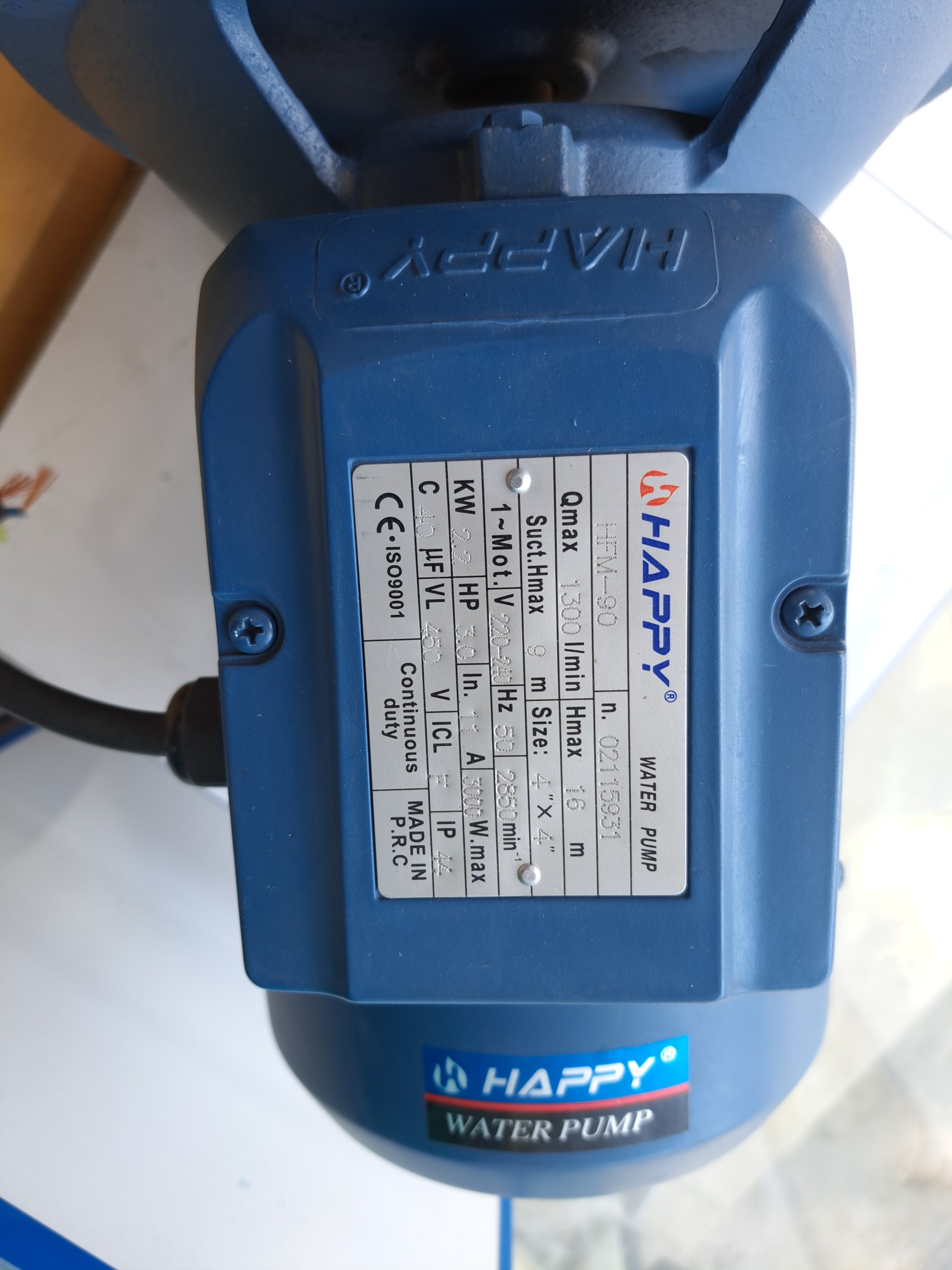 HAPPY PUMP 3HP 4" HFM90