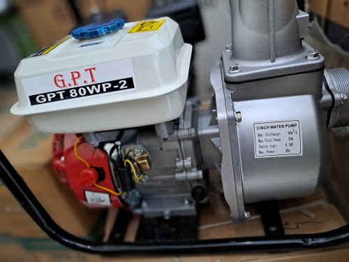 نمای بغل موتورپمپ سه اینچ طرح هوندا