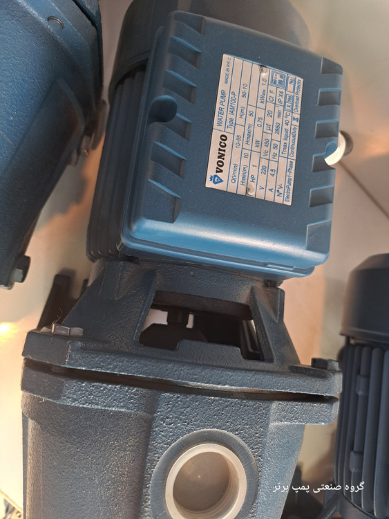 پلاک مشخصات پمپ 1 اسب جتی ونیکو