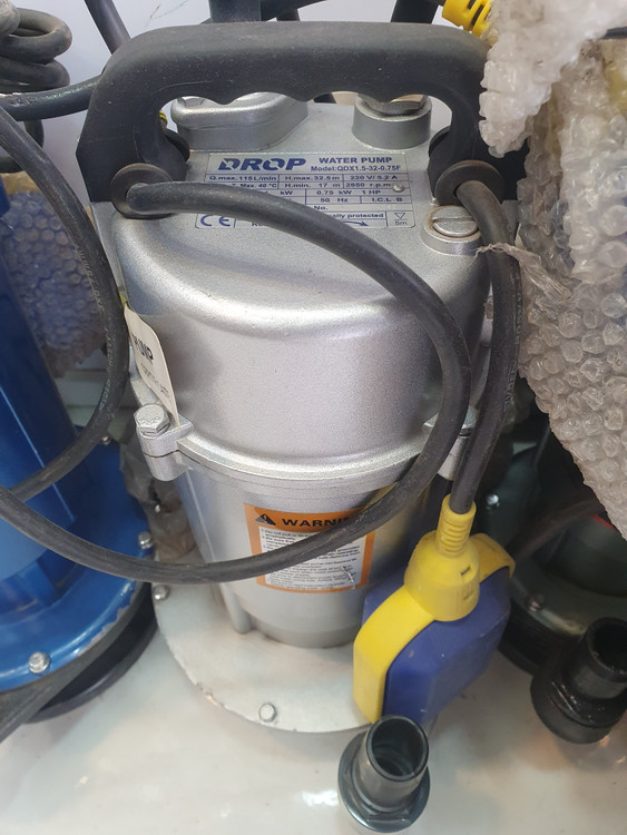 نمای از جلو و بالای کفکش 34 متری 1 اینچ دلتا