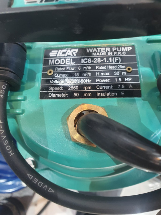 پلاک مشخصات کفکش 28 متری 2 اینچ ایکار