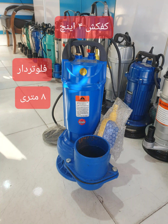 نمای تمام قد پمپ کفکش ونیکس 4 اینچ 6 متری فلوتردار