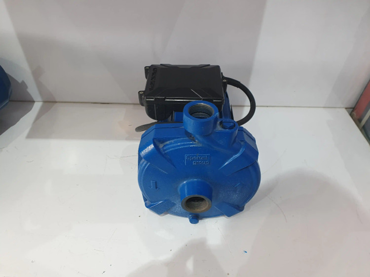 نمای جلو از بالای پمپ خانگی بشقابی یک(1) اسب اسپرونی